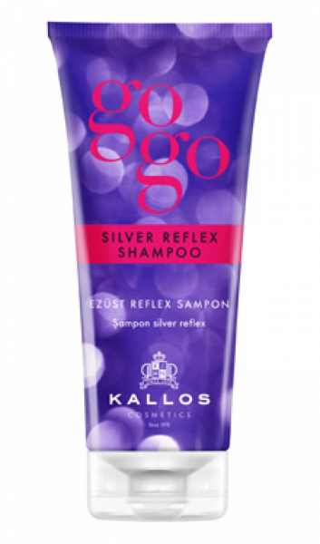 Kallos GoGo Silver Shampoo - k neutralizaci nežádoucího žlutého odlesku, 200 ml