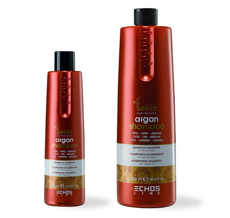 DOPREDAJ: ​Echosline seliár argan shampoo - výživný šampón na vlasy s argánovým a ľanovým olejom