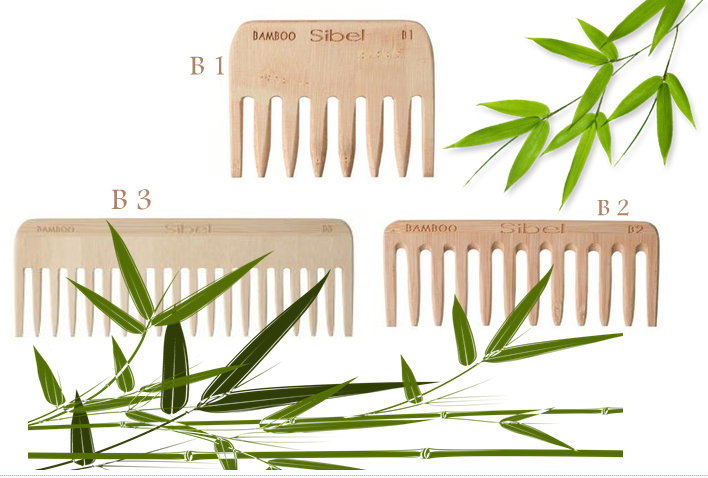 Sibel BAMBOO Combs - hřeben na vlasy z bambusu