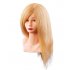 Cvičná hlava LOUISA 7000799, 100% prírodné ľudské blond vlasy, postupný strih, 40 cm