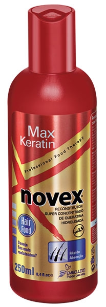 Novex Max Liquid Keratin - koncentrát na vlasy s brazílskym keratínom, 250 ml