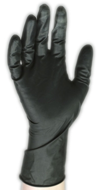 BLACK TOUCH - latexové, nepúdrované rukavice, na opakované použitie, 10 ks/bal