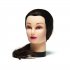 ​BraveHead PREMIUM Female XL 9883 - cvičná hlava v prémiové kvalitě, 100% lidské vlasy, hnědá, 55-60 cm