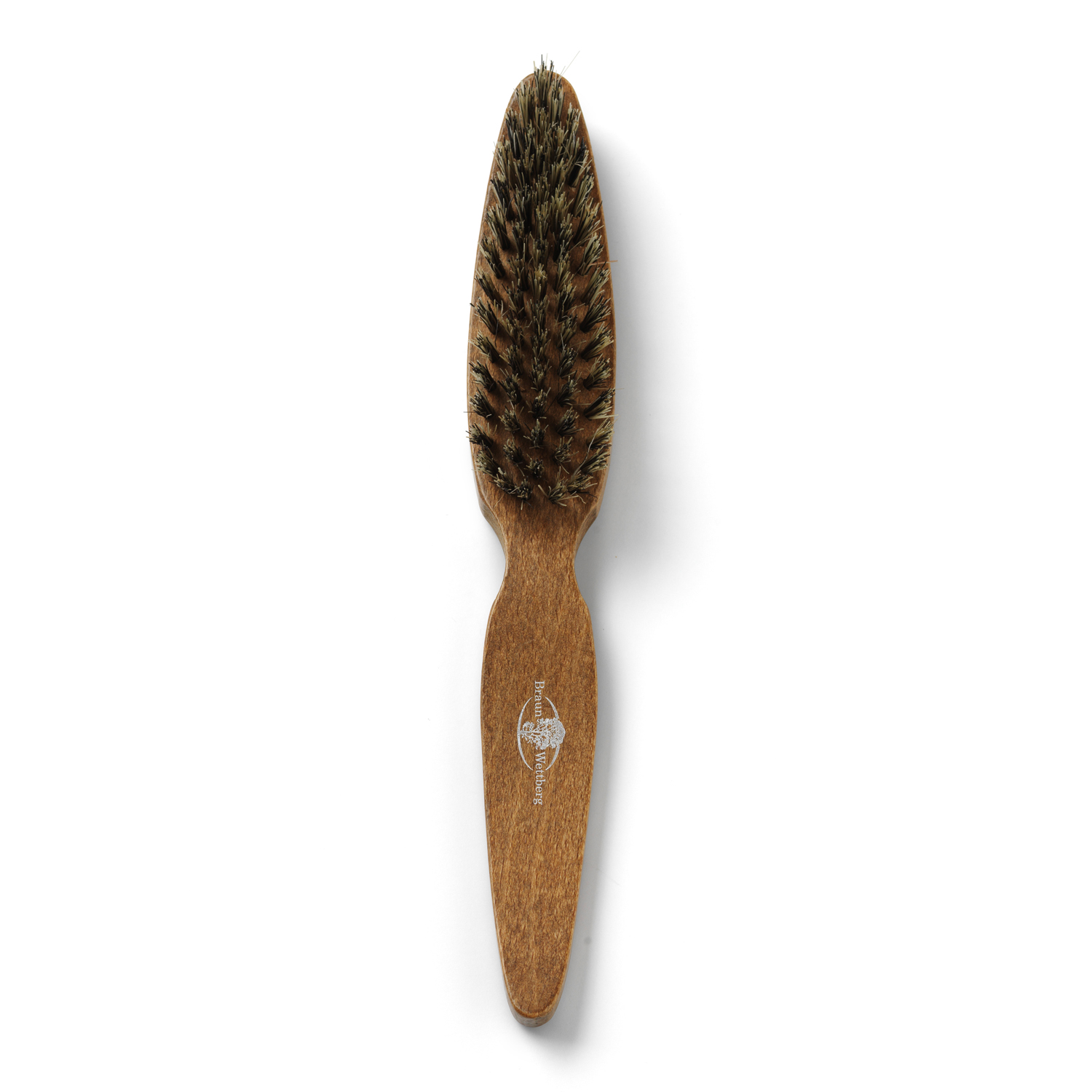 Concave brush - drevená kefa na rozčesávanie vlasov s prírodnými štetinami 7996