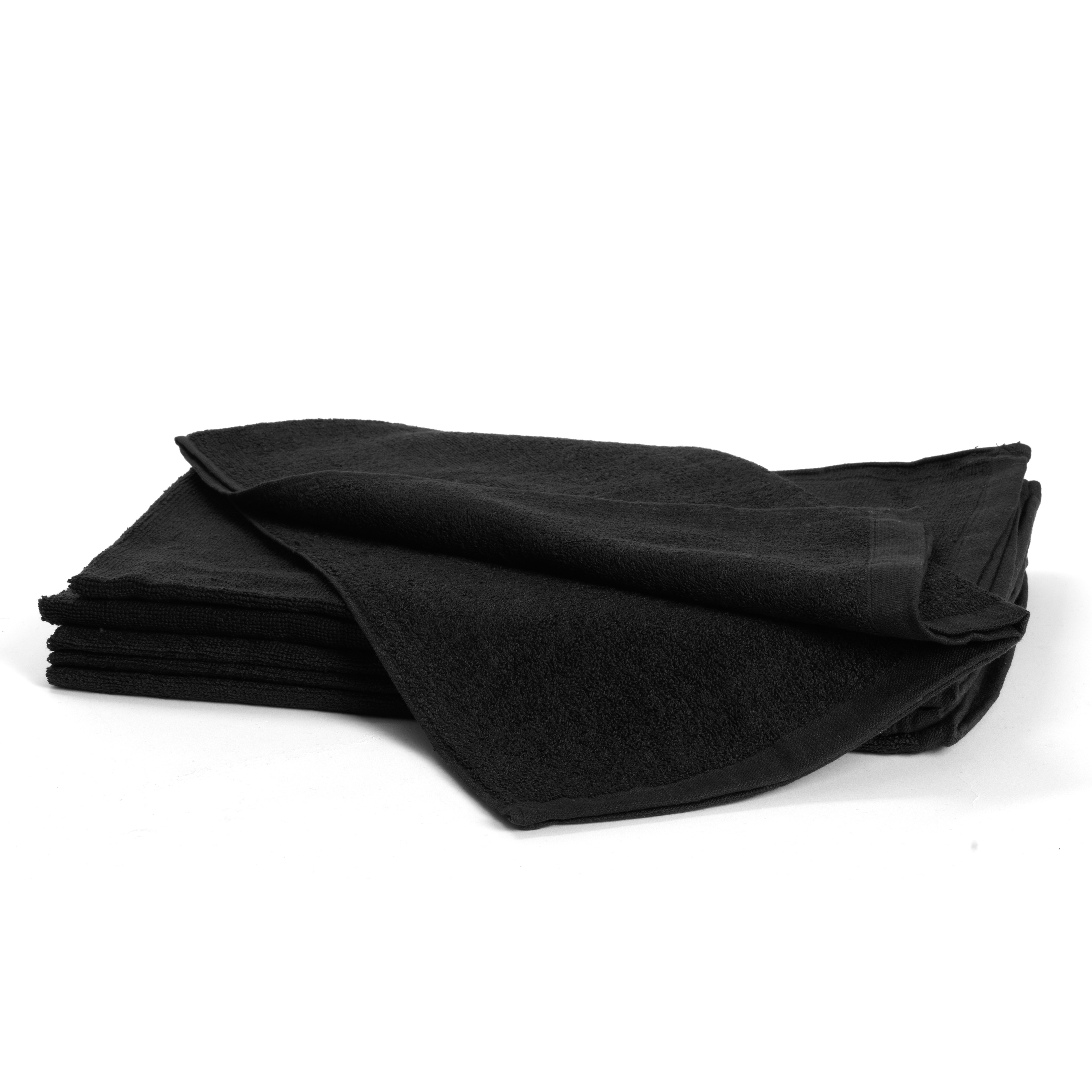 ​Bleachsafe Towels black 5080 - froté uterák čierny, 50 x 85 cm