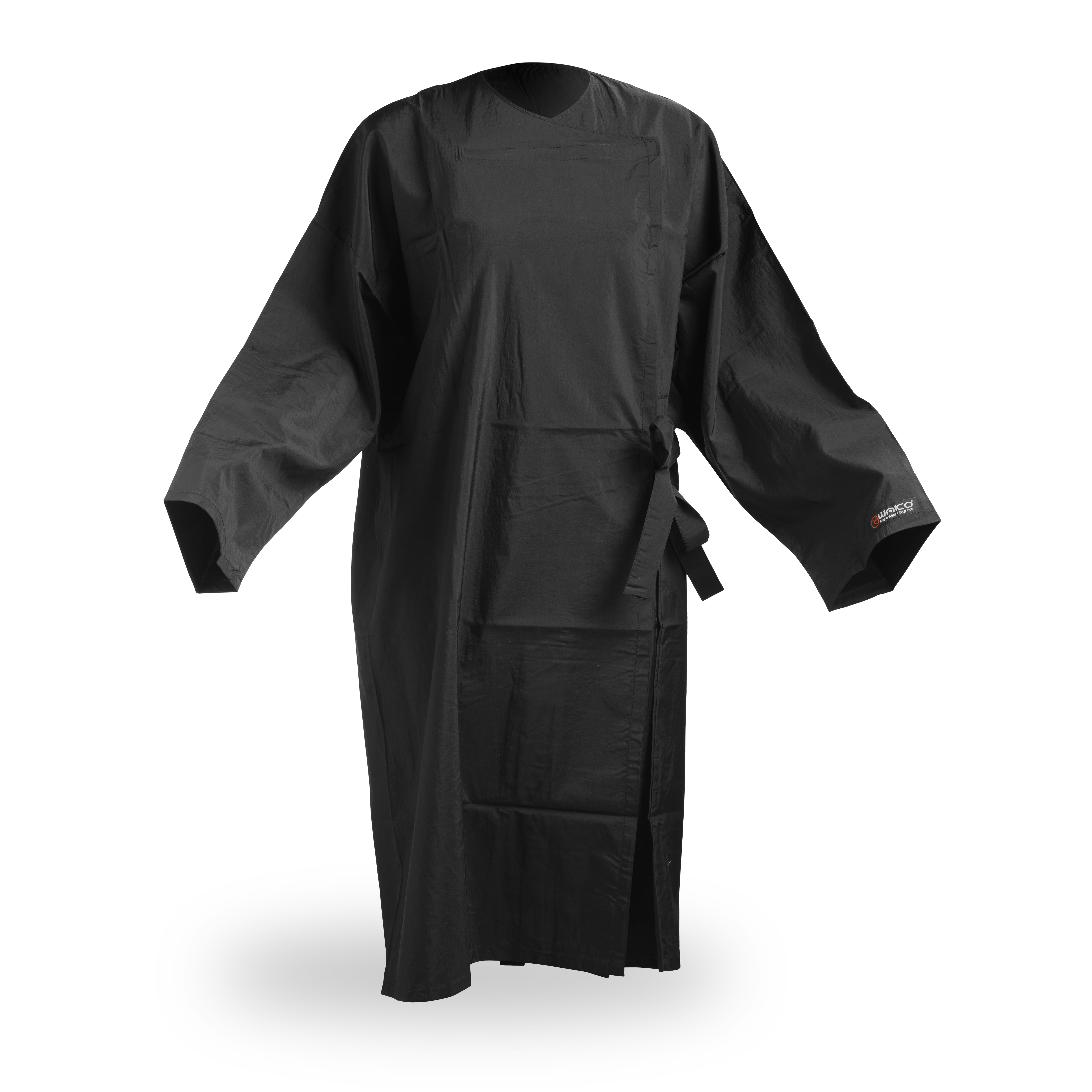 Wako 5695 Client wrap kimono - kimono na stříhání a barvení, černé, na háčky