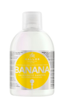 Kallos BANANA shampoo - Posilující šampon na vlasy, multivitamin, 1000 ml