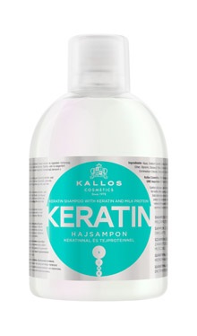 Kallos Keratin shampoo - regenerační šampon na vlasy s keratinem 1000 ml