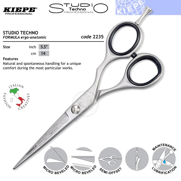 Kiepe ONE STAR Studio Techno 2235 - profesionální kadeřnické nůžky