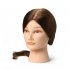 BraveHead 9861 Female Long Dark Brown - cvičná hlava, 100% ľudské vlasy, 45 - 50 cm