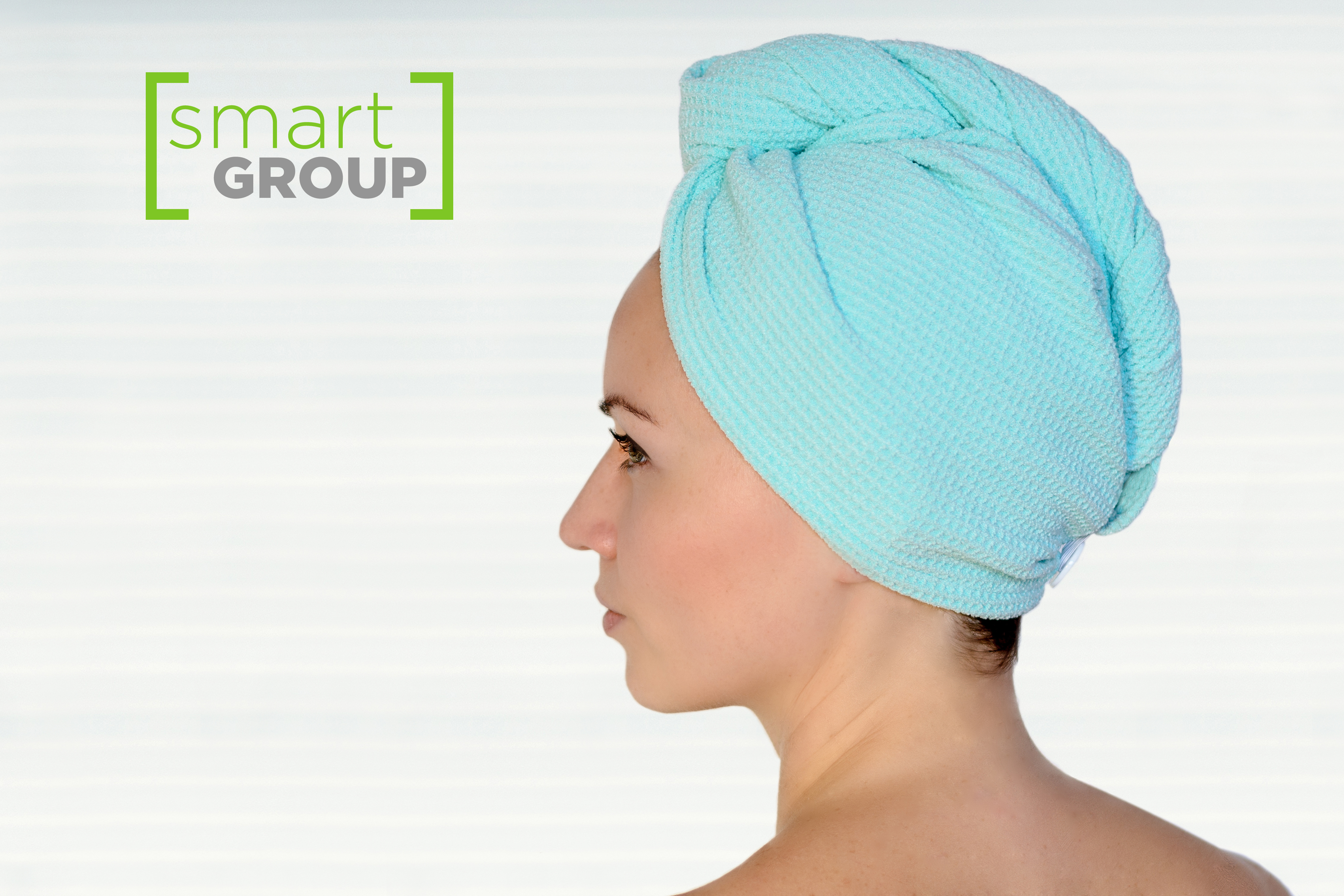 Smart Microfiber System Turban WAFFLE - turban na vlasy