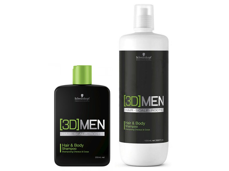 [3D] Men HAIR and BODY Shampoo - šampón na vlasy a telo