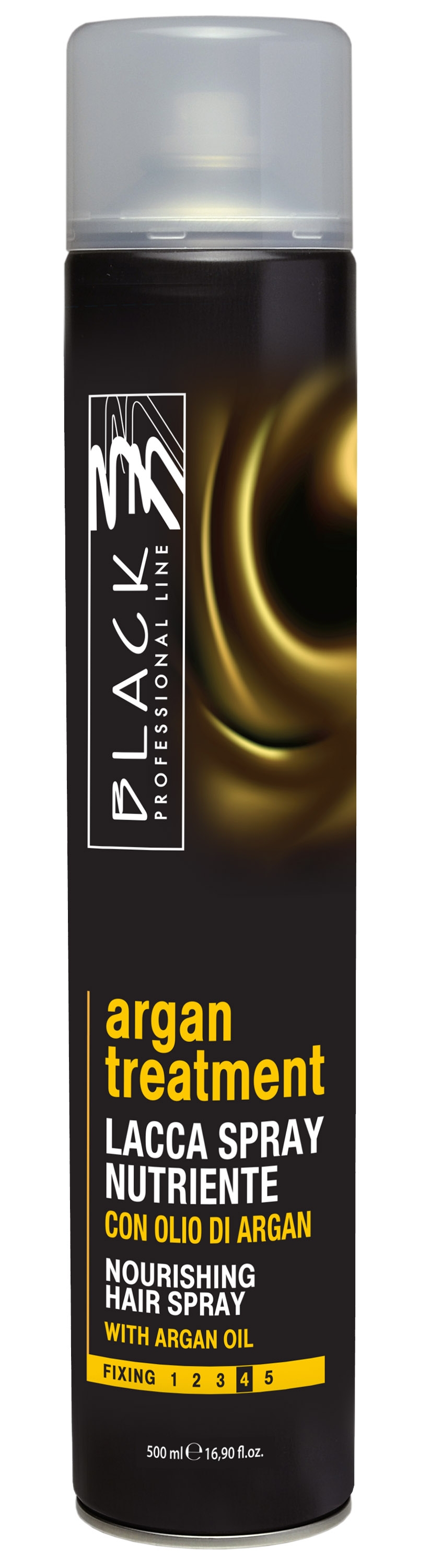 Black Argan Treatment HairSpray - extra silný lak na vlasy s arganovým olejom, 500 ml