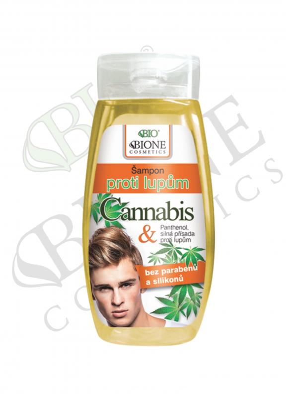 BIO Cannabis šampón proti lupinám pre mužov, 260 ml