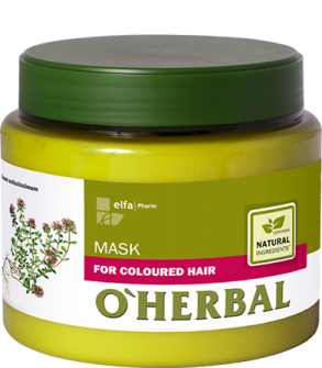 EXP(3/2023) ​O'HERBAL For Coloured hair - maska na barvené vlasy, 500 ml