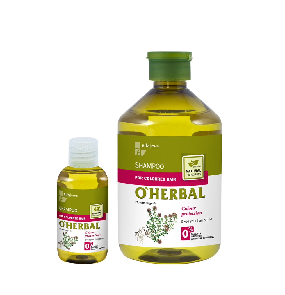 ​O'HERBAL For Coloured hair - šampon na barvené vlasy