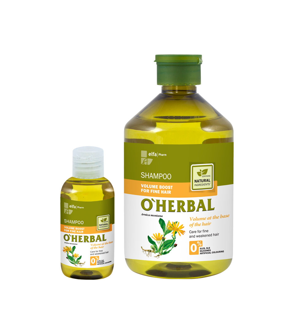 ​O'HERBAL Volume Boost - šampon pro zvětšení objemu vlasů