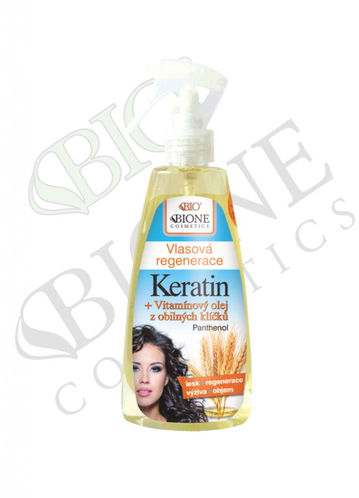 BIO Keratín s olejom z obilných klíčkov vlasová regenerácia 260 ml
