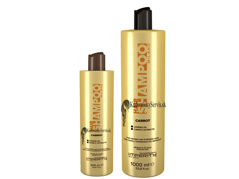 Imperity CARROT Shampoo - šampón na vlasy s beta karoténom a ľanovým semienkom
