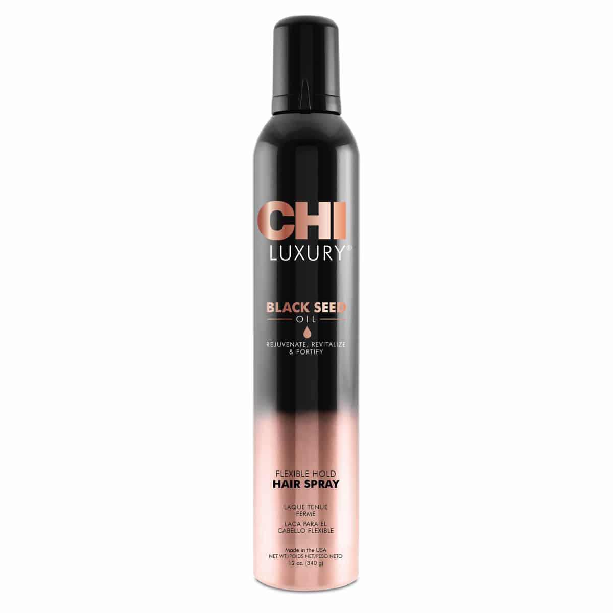 CHI Luxury Black Seed Oil Flexible Hold Hairspray - spevňujúci lak, 284 g