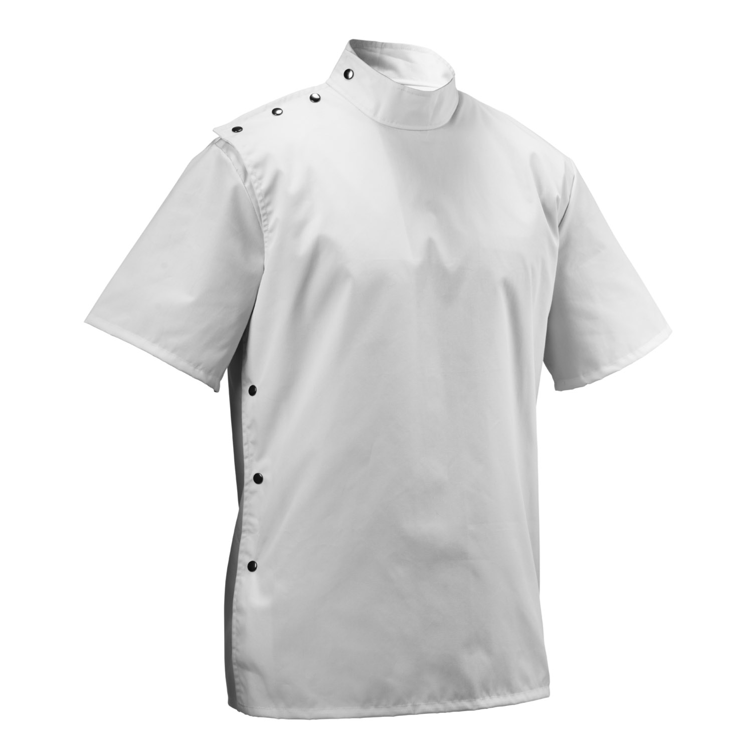 Barber Jacket - ​bílá tradiční košile pro holiče z odolného materiálu