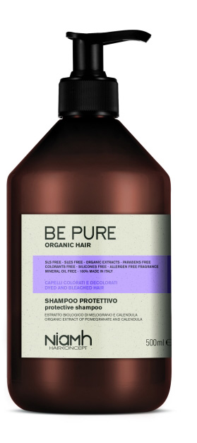 ​Niamh Hairkoncept Be Pure Protective Shampoo - ochranný šampon na vlasy, 500 ml