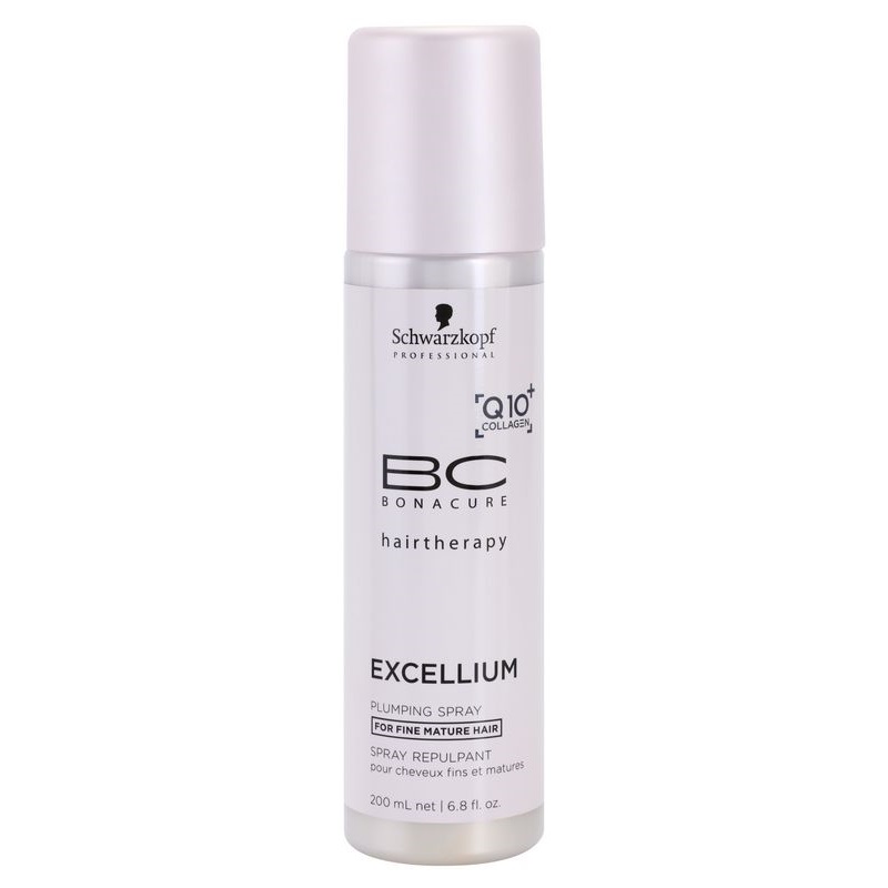 ​Schwarzkopf Professional BC Bonacure Excellium Plumping Spray - sprej pro objem pro jemné zralé vlasy, 200 ml