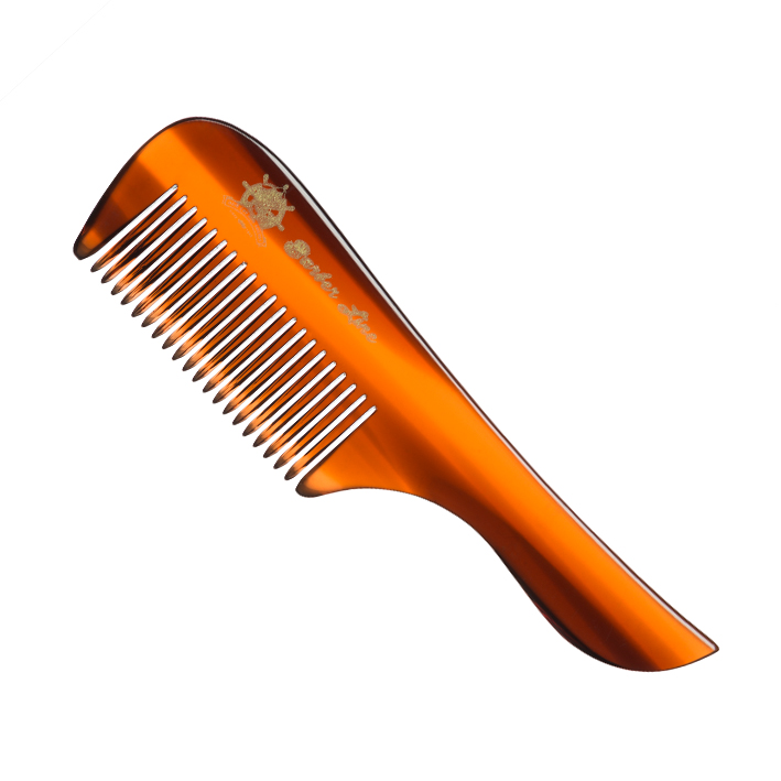 ​Barber Line Beard - Moustache Acetate W / Handle Comb 04547 - profesionální hřeben na bradu a vousy
