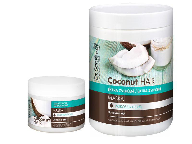 Dr. Santé Coconut Hair Mask - maska na vlasy s výtažky kokosu pro suché a lámavé vlasy