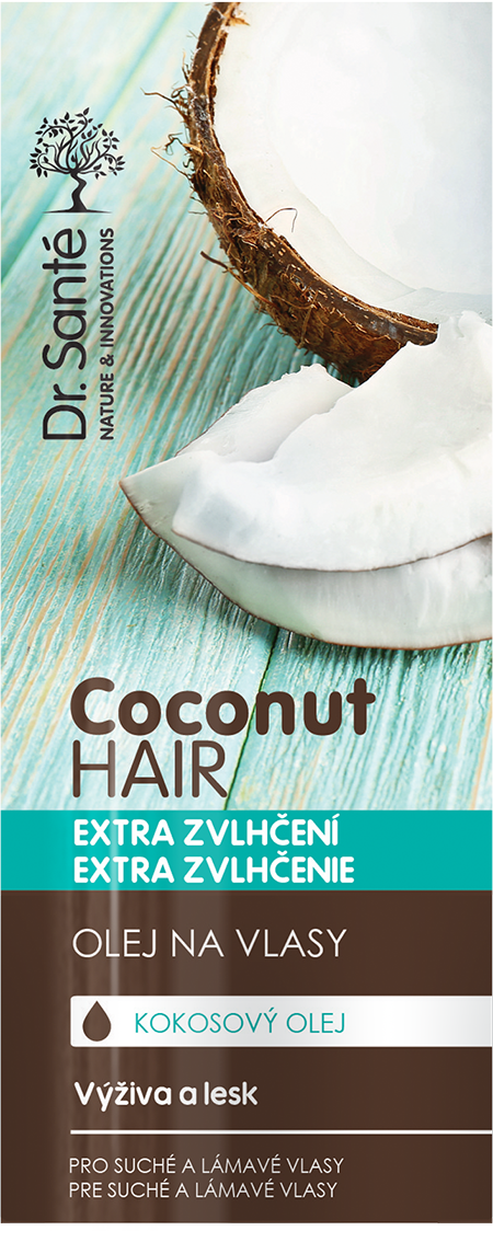 Dr. Santé Coconut Hair Oil - olej na vlasy s výťažkami kokosa pre suché a lámavé vlasy, 50 ml