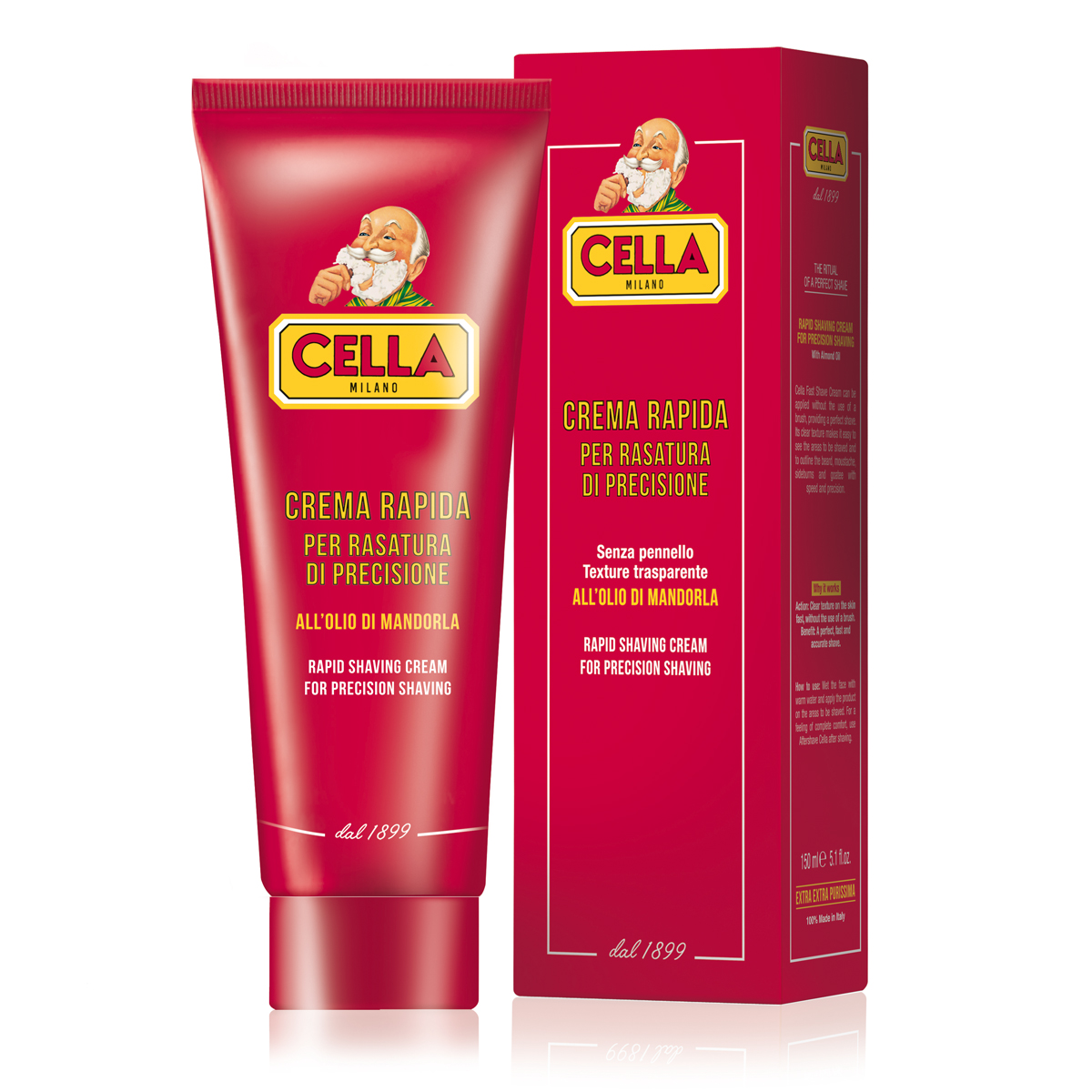 ​​Cella Milano Crema Rapida - krém na presné holenie, 150 ml