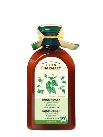 Green Pharmacy Žihľava a olej z koreňov lopúcha - kondicionér pre normálne vlasy, 300 ml