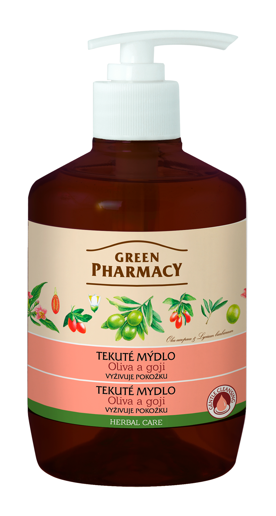 ​Green Pharmacy Oliva a Goji - tekuté mýdlo vyživující pokožku, 460 ml