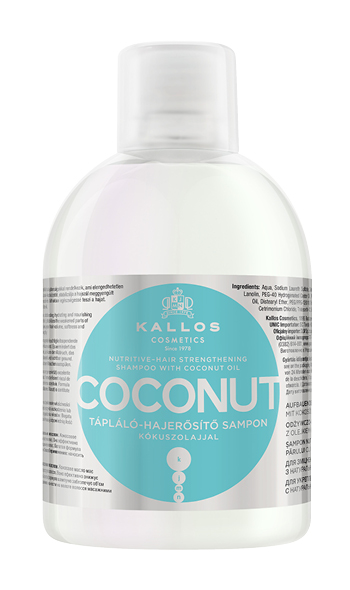 Kallos Coconut - výživný šampón s kokosovým olejom, 1000 ml