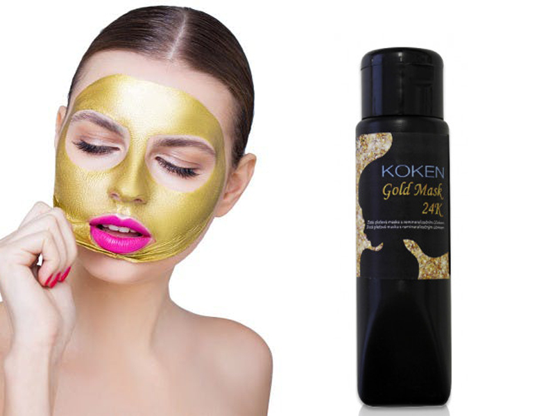 KOKEN Gold - pleťová maska ​​s 24k zlatem