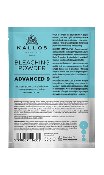 Kallos Bleaching Powder Advanced 9 - melírovací prášek, 35 g