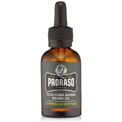 Proraso Beard Oil - Cypress & Vetyver - Ochranný olej na vousy, 30ml