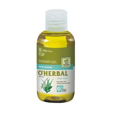 ​O'Herbal Moisturizing shower gel with aloe vera extract - hydratační sprchový gel s extraktem aloe vera 75 ml DÁREK