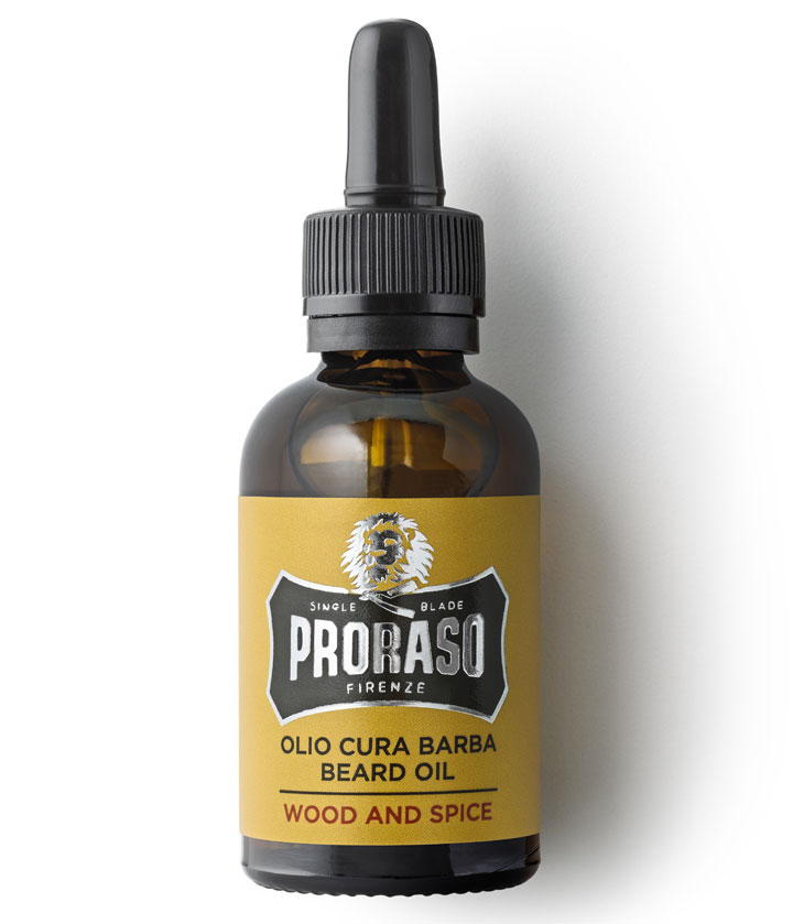 Proraso Beard Oil Wood and Spice - ochranný olej na bradu s vůní cedru a koření, 30 ml