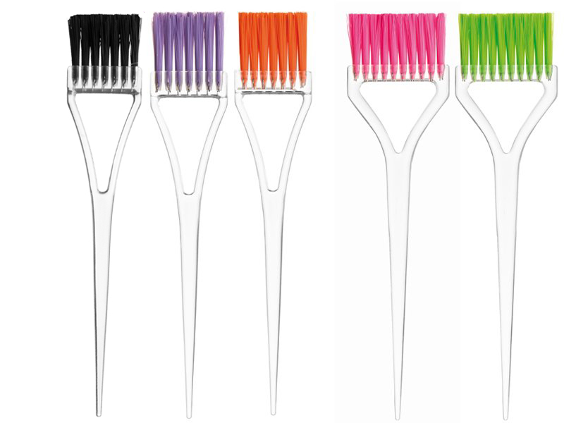Eurostil Dye Brush Transp. Colours Bristles - štetce na aplikáciu farieb a melírov