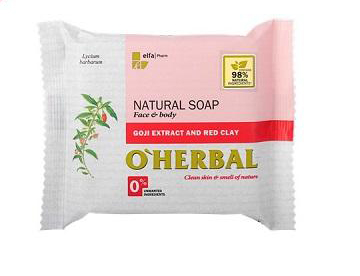 O`Herbal s extraktom Goji a červenou hlinou - prírodné mydlo,  100 g