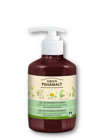 Green Pharmacy Čajovník a měsíček lékařský - gel na intimní hygienu s normalizačním účinkem, 370 ml