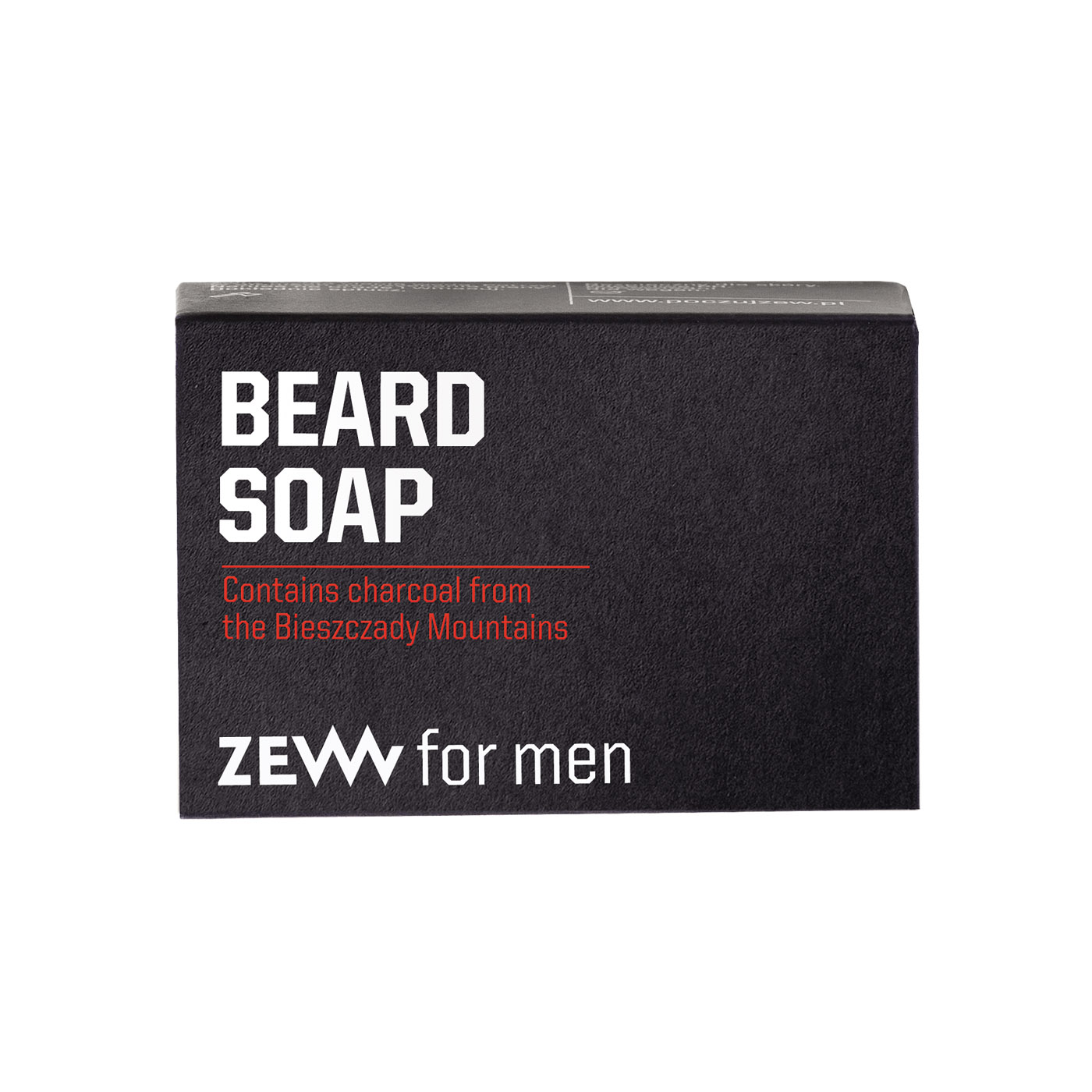 ZEW for men Beard Soap - mýdlo na bradu s dřevěným uhlím, 85 ml + Kapsa M