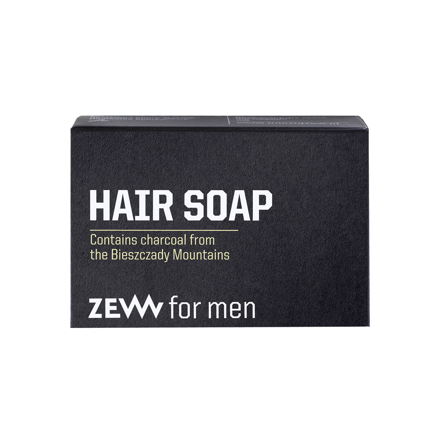 ZEW for men Hair Soap - mýdlo na vlasy s dřevěným uhlím, 85 ml + Kapsa M