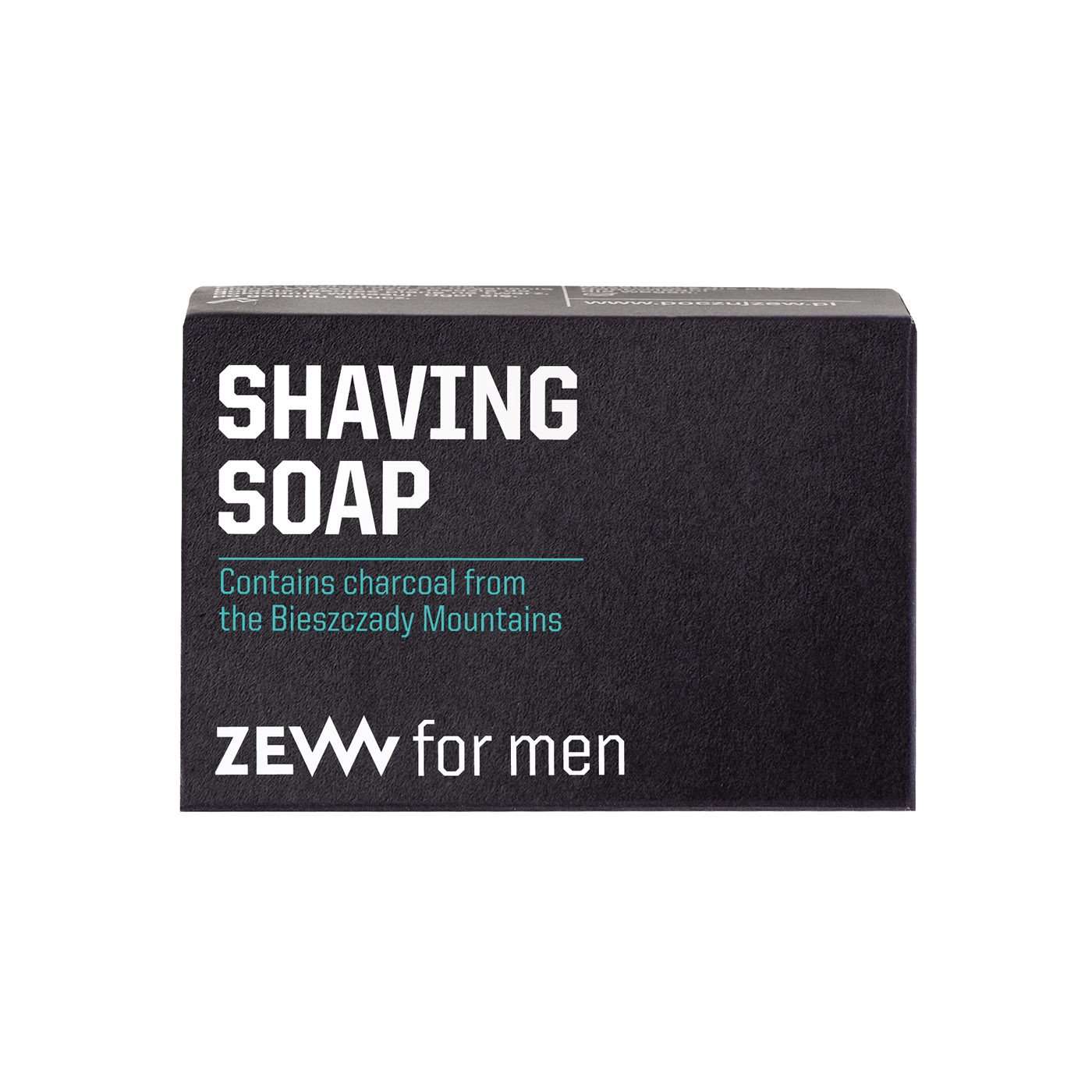 ZEW for men Shaving Soap - mýdlo na holení s dřevěným uhlím, 85 ml + Kapsa M
