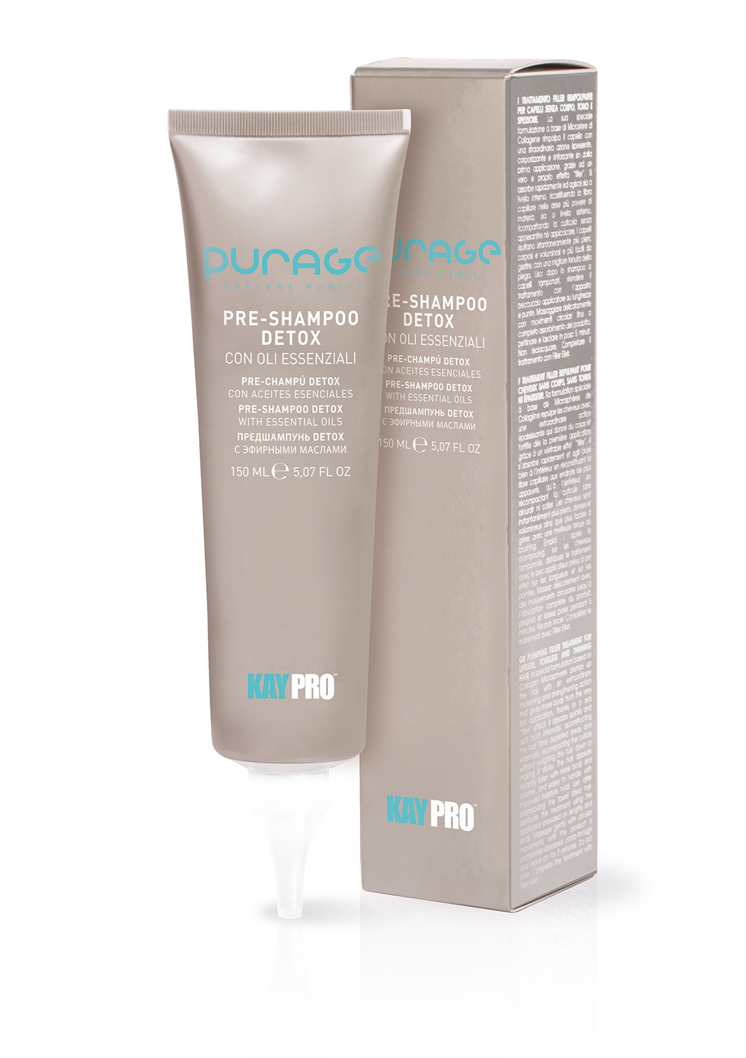 KAYPRO Purage Pre-Shampoo Detox Oil - esenciálny olej pred použitím šampónu, 150 ml