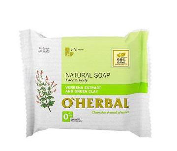 O´Herbal Natural VERBENA - prírodné mydlo s extraktom verbeny a zelenej hliny, 100 g