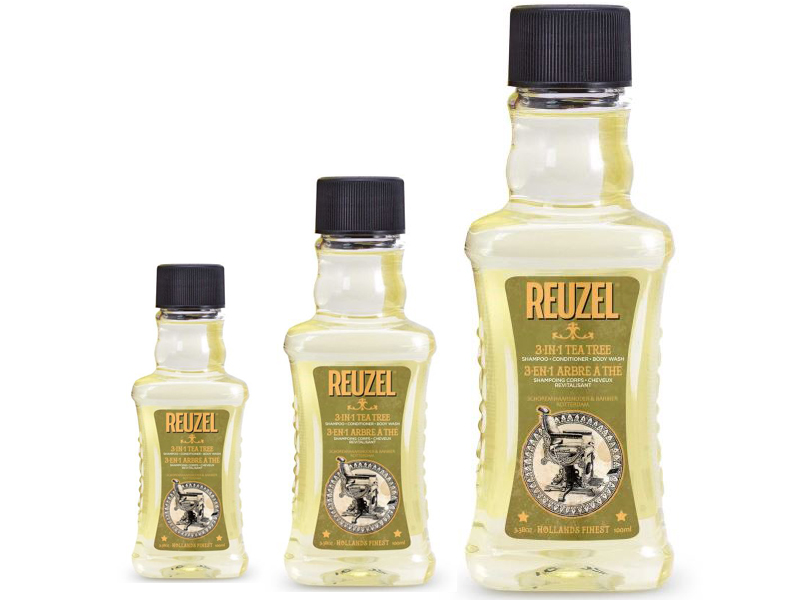 REUZEL 3-in-1 Tea Tree Shampoo - šampon 3v1 s čajovníkem