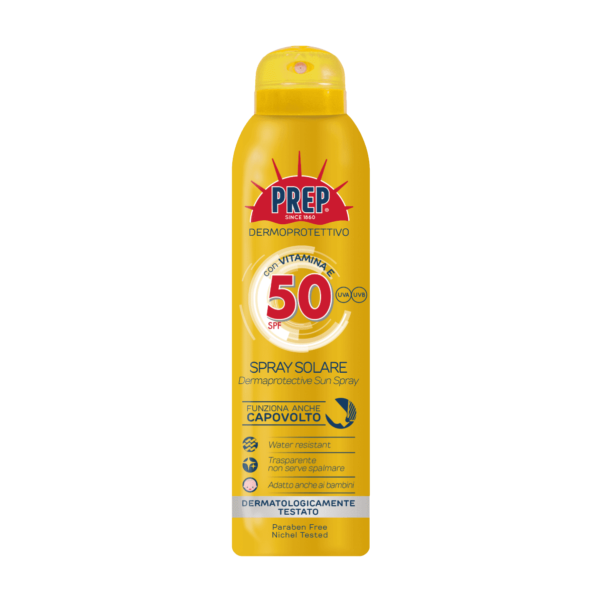 PREP Derma Protective Sun Spray SPF 50 - ochranný sprej na opaľovanie, 150 ml