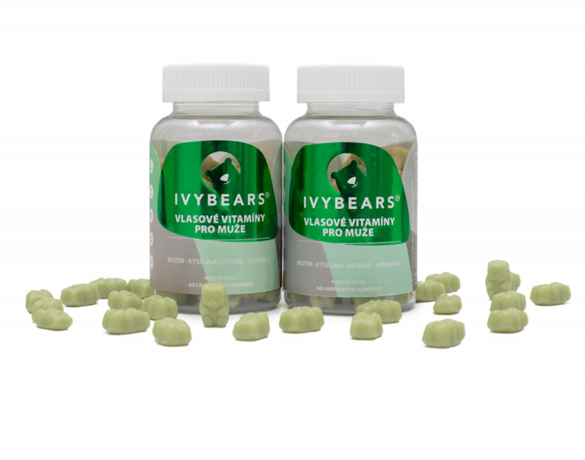 AKCIA: IVY Bears - 2x vlasové vitamíny pre mužov, 60 ks